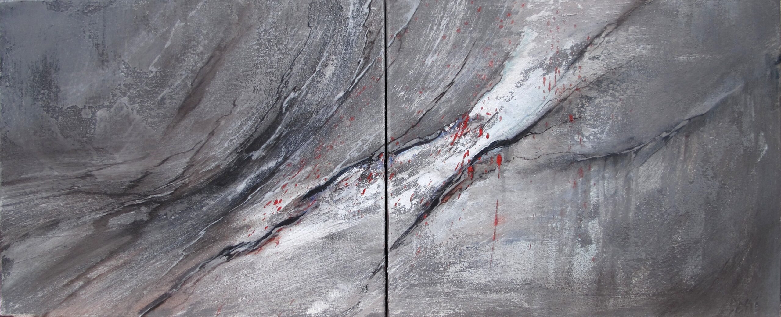 Tableau Faille par Cessé - Techniques mixtes sur toile